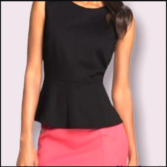 Vince Camuto Peplum with Full Length Gold Zipper Lined Fitted Small - Picture 5 of 5